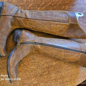 Women's over the knee leather boots size 9